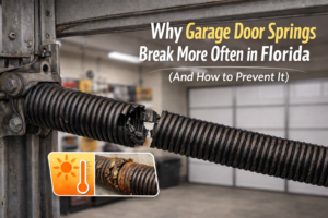 Why Garage Door Springs Break More Often in Florida